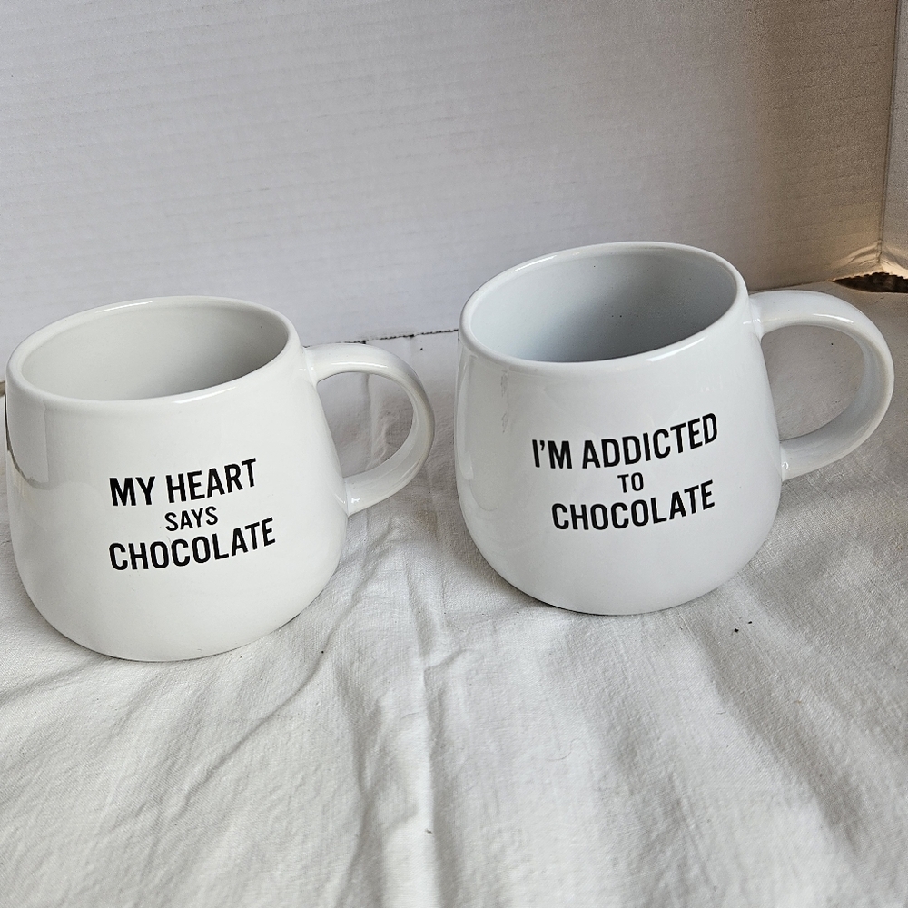 Modern Gourmet Foods Set Of 2 Chocolate Lovers Mugs